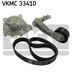 VKMC 33410 SKF Комплект поликлиновых ремней + помпа