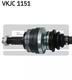 VKJC 1151 SKF Піввісь