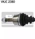 VKJC 2380 SKF Полуось для Fiat Punto