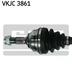 VKJC 3861 SKF Полуось для Peugeot 309