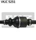 VKJC 5251 SKF Піввісь для Citroen C5