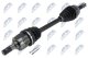 npwka384 NTY Полуось для Kia Rio