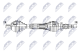 npwvv174 NTY Піввісь для Volvo XC60