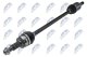 npwlr025 NTY Піввісь для Land Rover Range Rover Evoque