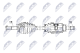 npwmz100 NTY Полуось для Mazda 3