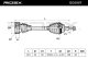 13d0157 RIDEX Полуось