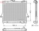 drm99015 Denso Радіатор охолодження двигуна для Isuzu D-Max