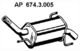 674.3.005 Eberspächer Глушитель выхлопных газов конечный на Opel Corsa