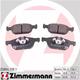 258041701 Zimmermann Гальмівні колодки для Honda Civic