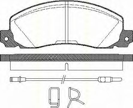 8110 25846 Triscan Тормозные колодки