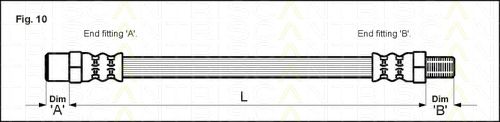 8150 23002 Triscan Тормозной шланг для Mercedes G-modell