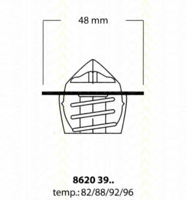 8620 3982 Triscan Термостат