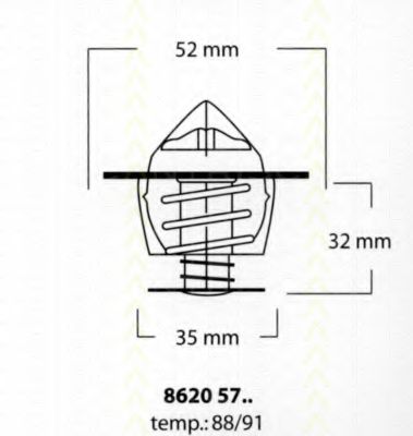 8620 5791 Triscan Термостат