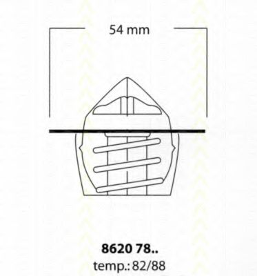 8620 7888 Triscan Термостат