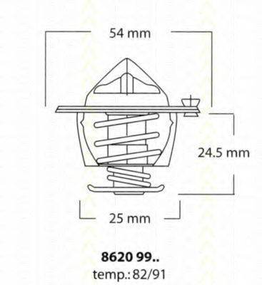 8620 9982 Triscan Термостат