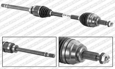 DK55025 SNR Піввісь для Renault Talisman