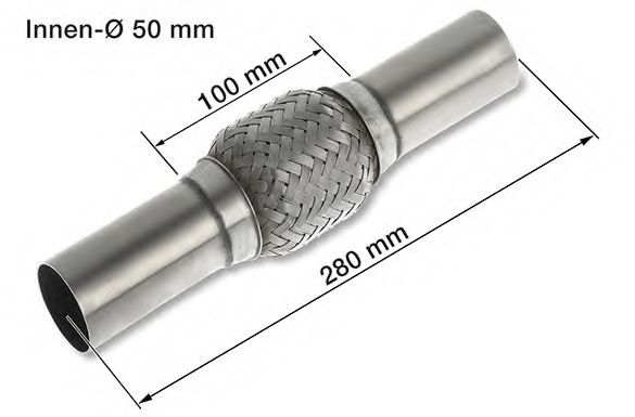 83 00 8542 HJS Гофра выпускной системы