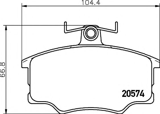 T5003 Pagid Гальмівні колодки для Audi 80