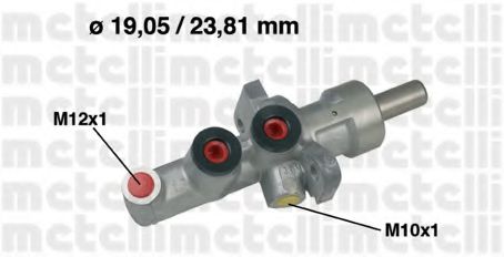05-0619 Metelli Главный тормозной цилиндр