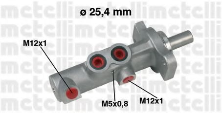 05-0425 Metelli Головний гальмівний циліндр