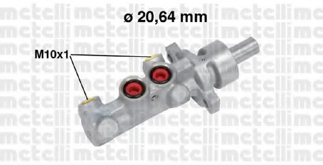 05-0709 Metelli Головний гальмівний циліндр для Toyota Yaris