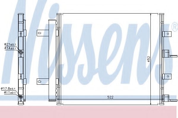 940117 Nissens Радиатор кондиционера