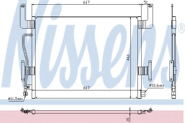 94254 Nissens Радиатор кондиционера
