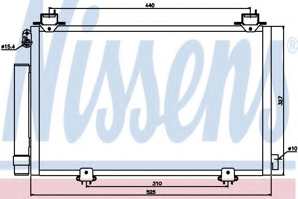 94590 Nissens Радіатор кондиціонера