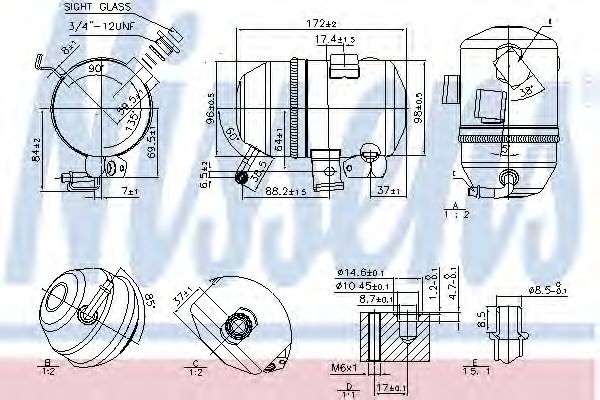 95520 Nissens Осушитель кондиционера