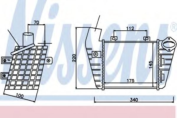 96795 Nissens Интеркулер