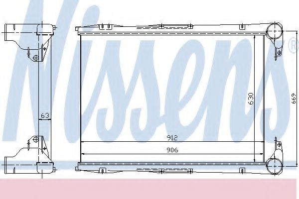 96968 Nissens Интеркулер