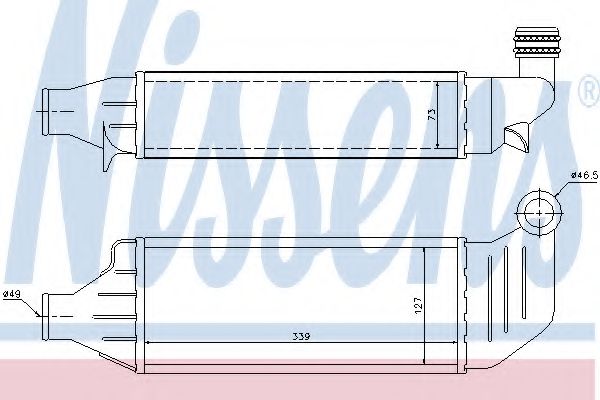 96694 Nissens Інтеркулер для Ford Mondeo