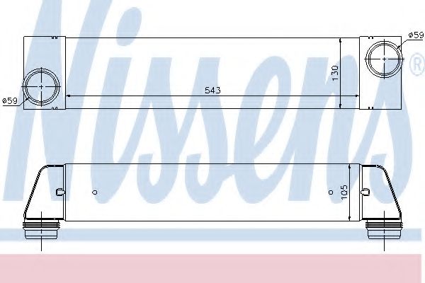 96657 Nissens Интеркулер