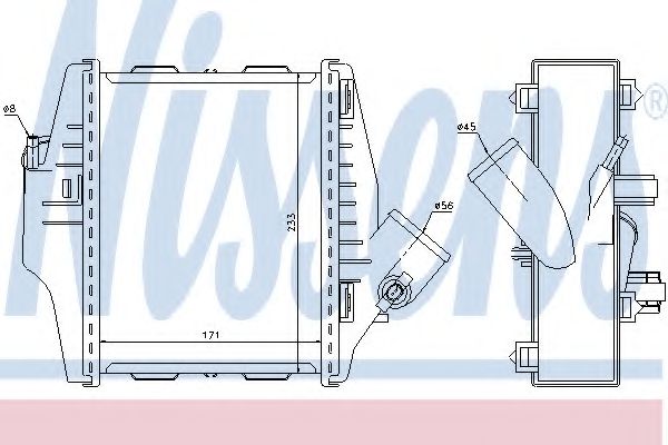 96579 Nissens Интеркулер для Smart Fortwo