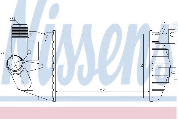 96587 Nissens Интеркулер