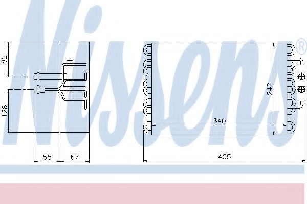 92063 Nissens Испаритель кондиционера