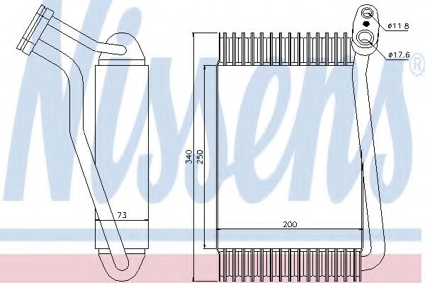 92143 Nissens Испаритель кондиционера