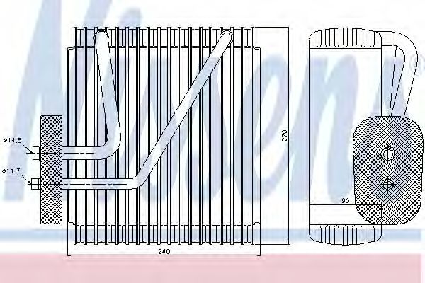 92161 Nissens Испаритель кондиционера