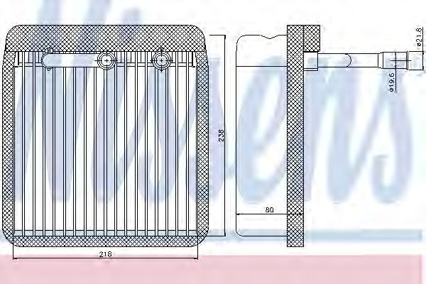 92193 Nissens Испаритель кондиционера