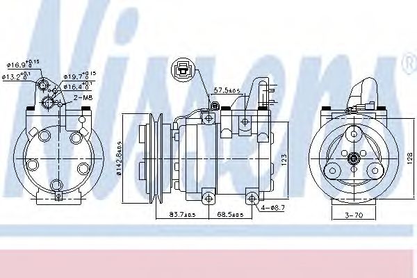 890059 Nissens Компрессор кондиционера