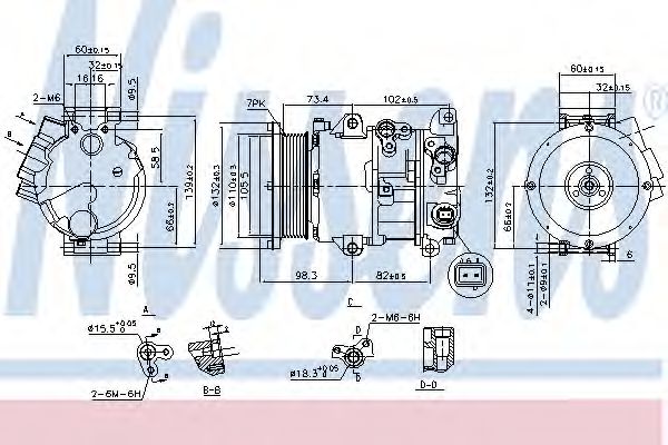 890144 Nissens Компрессор кондиционера