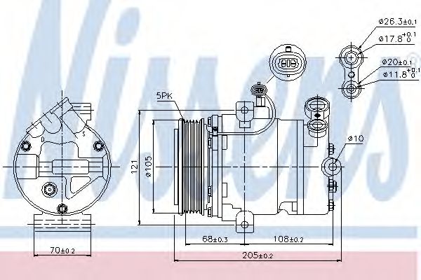 89024 Nissens Компрессор кондиционера