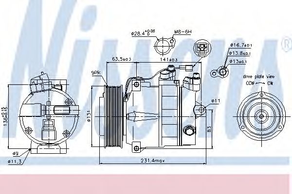 89030 Nissens Компресор кондиціонера