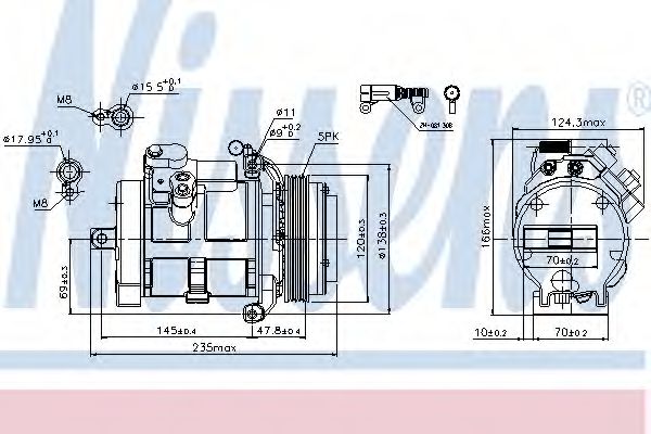 89081 Nissens Компресор кондиціонера