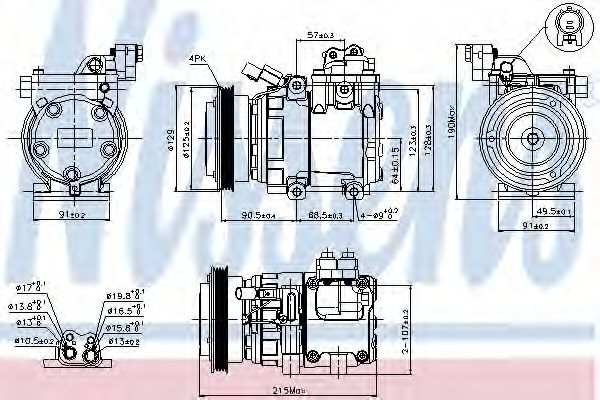 89082 Nissens Компрессор кондиционера