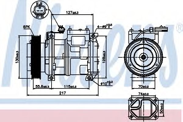 89097 Nissens Компресор кондиціонера