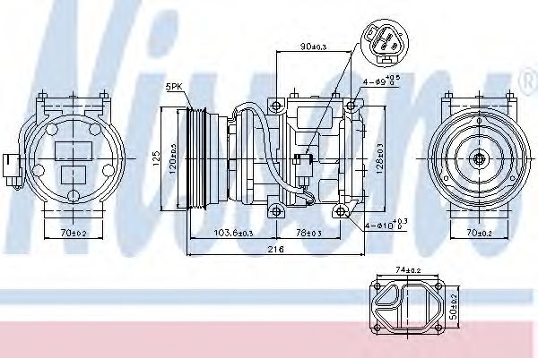 89098 Nissens Компрессор кондиционера