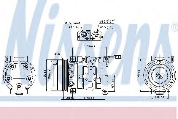 89099 Nissens Компресор кондиціонера
