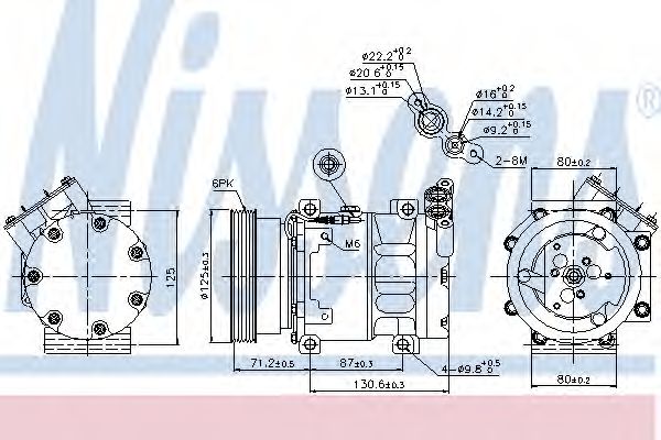 89148 Nissens Компрессор кондиционера