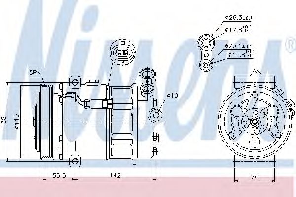 89157 Nissens Компресор кондиціонера